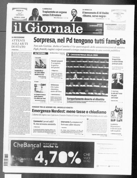 Il giornale : quotidiano del mattino